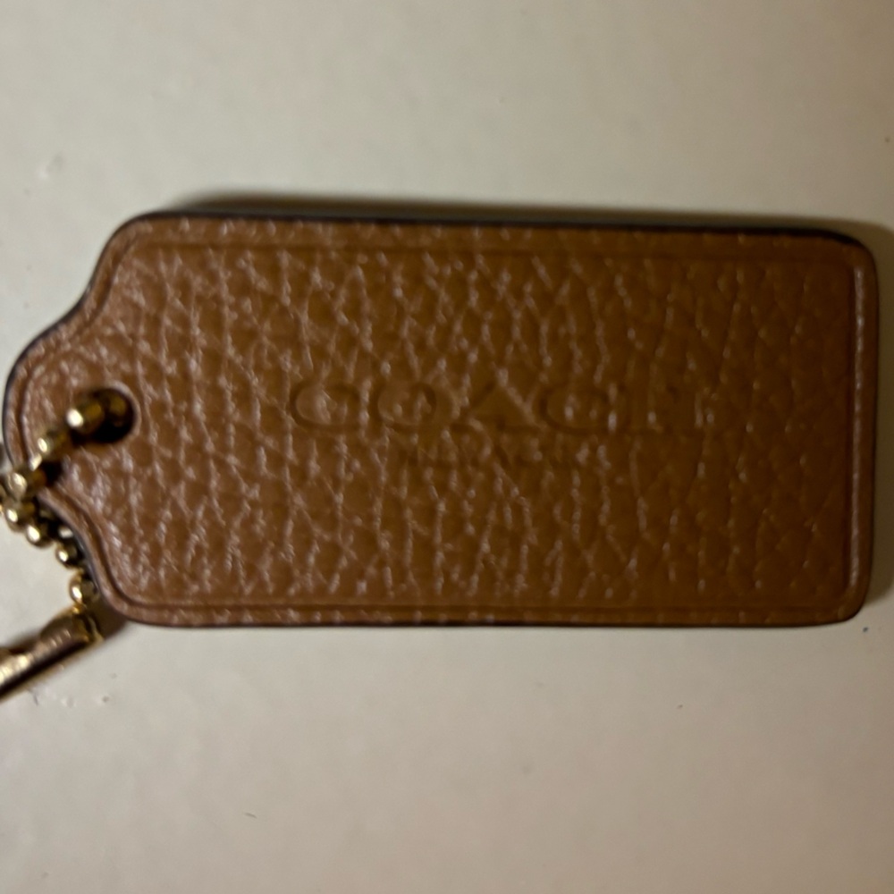 New Coach purse tag, letting